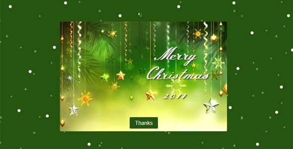 Merry Christmas-Popup Wish Message