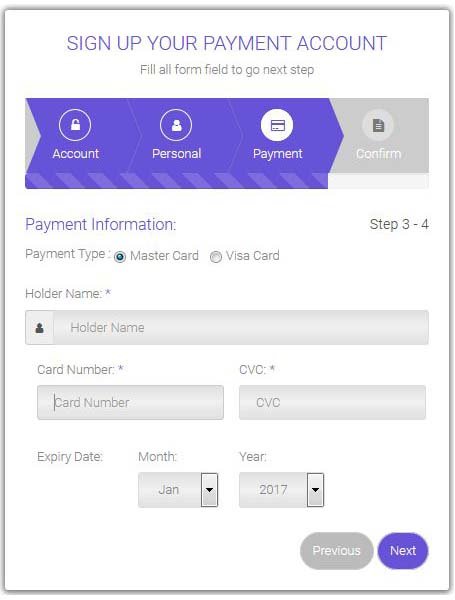 Form Wizard - Multi Step Form Validation